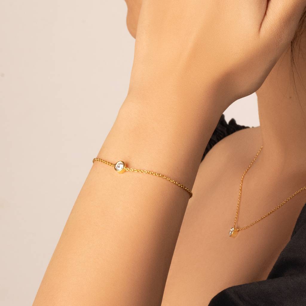 Eternal Shine - Lab Diamond Solitaire Bracelet : LLBR0119