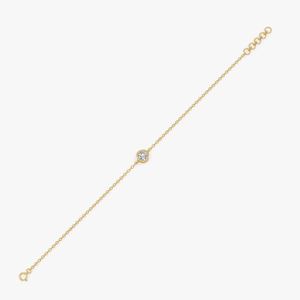 0.5Ct Lab Grown Diamond Bracelet In 18Kt Gold Vermeil : LLBR0119