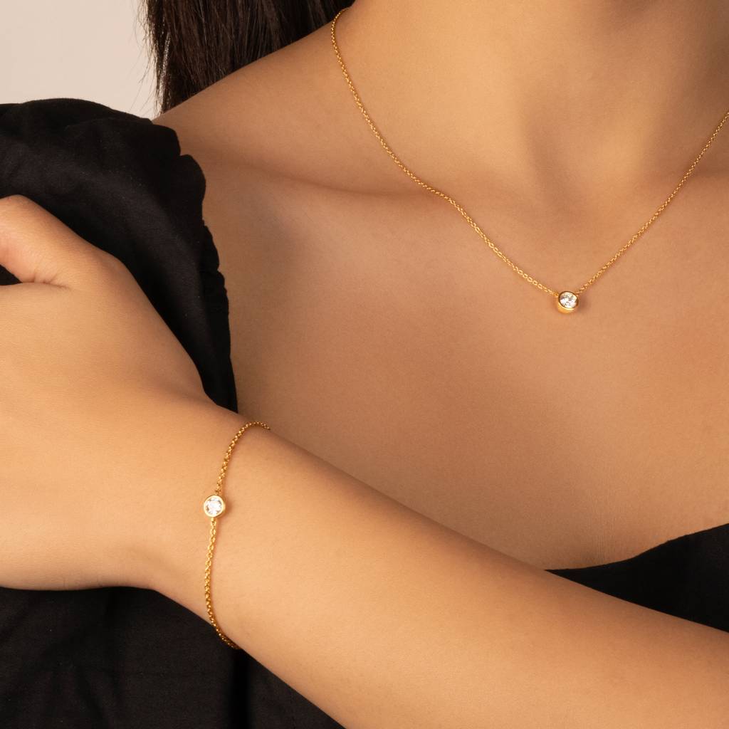 Eternal Shine - Lab Diamond Solitaire Bracelet : LLBR0119