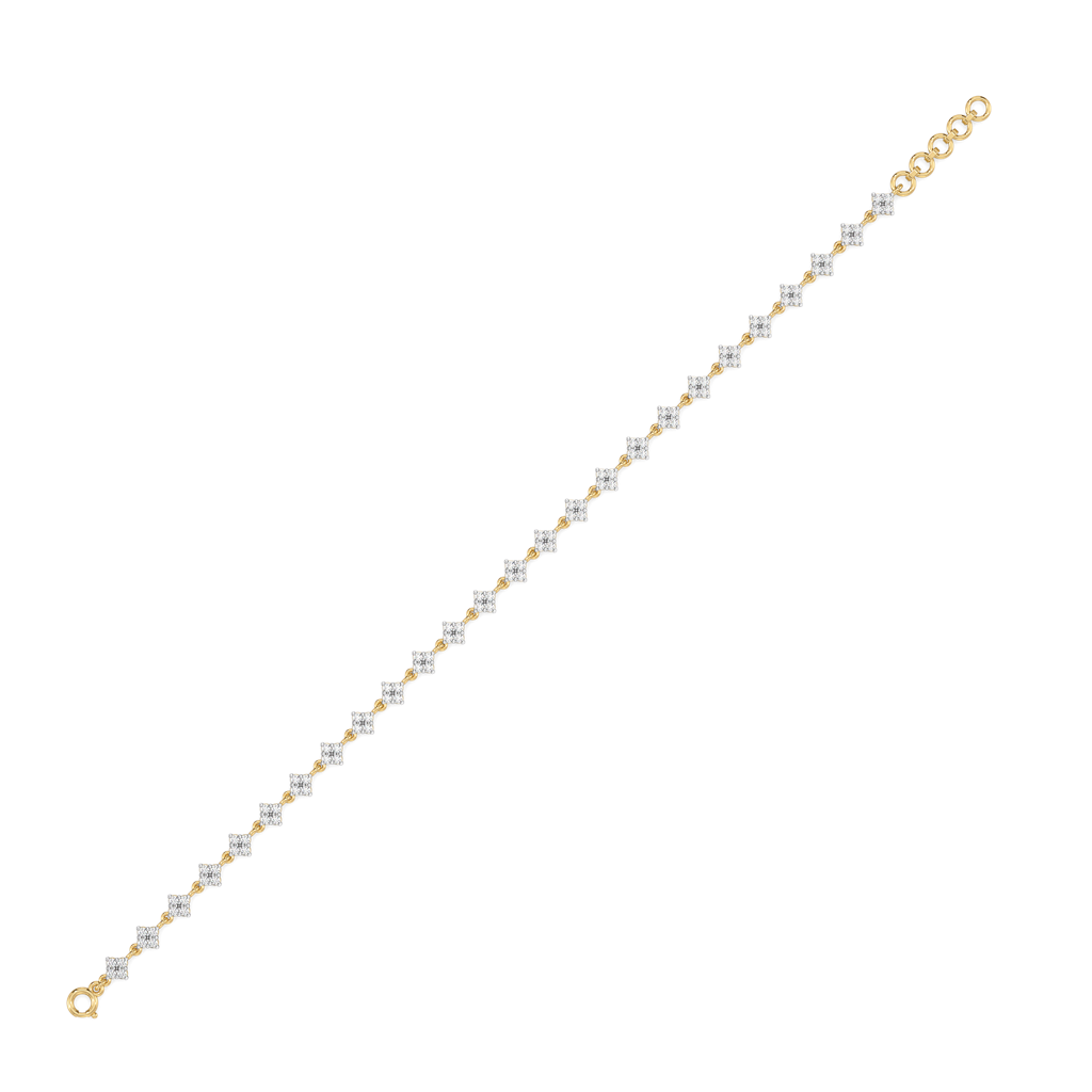 Day Bloom - Lab Diamond Tennis Bracelet : LLBR0123