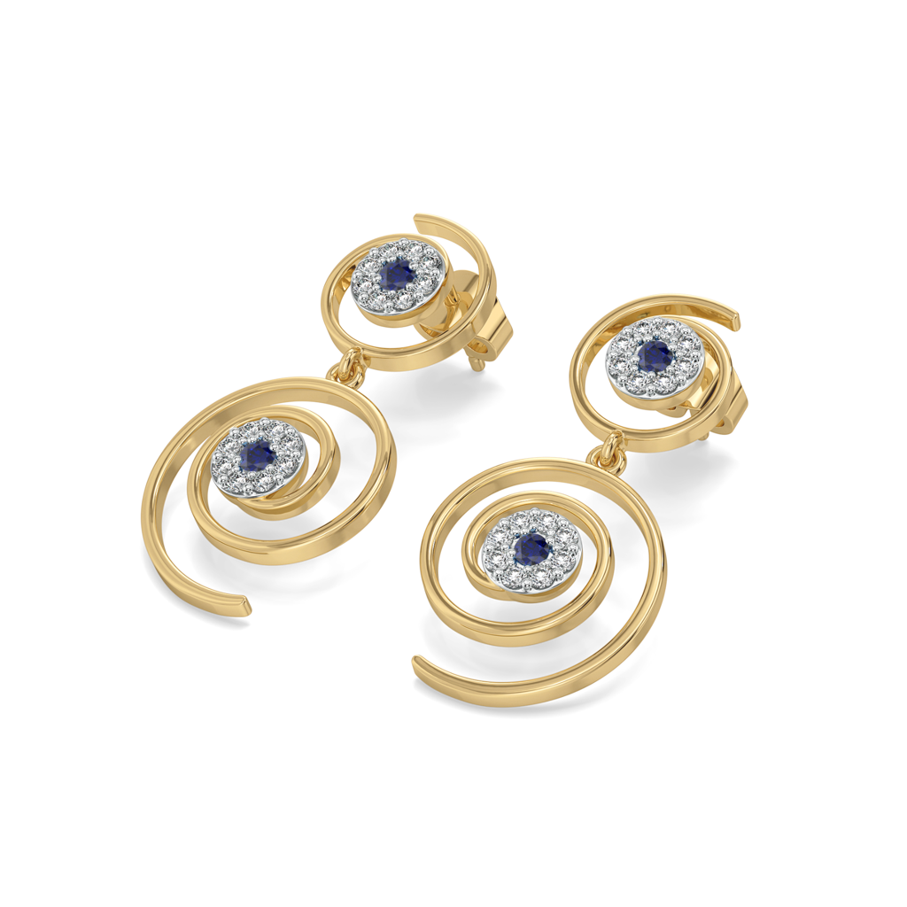 Evil Eye Elixir - Lab Diamond Drop Earrings : LLER0109