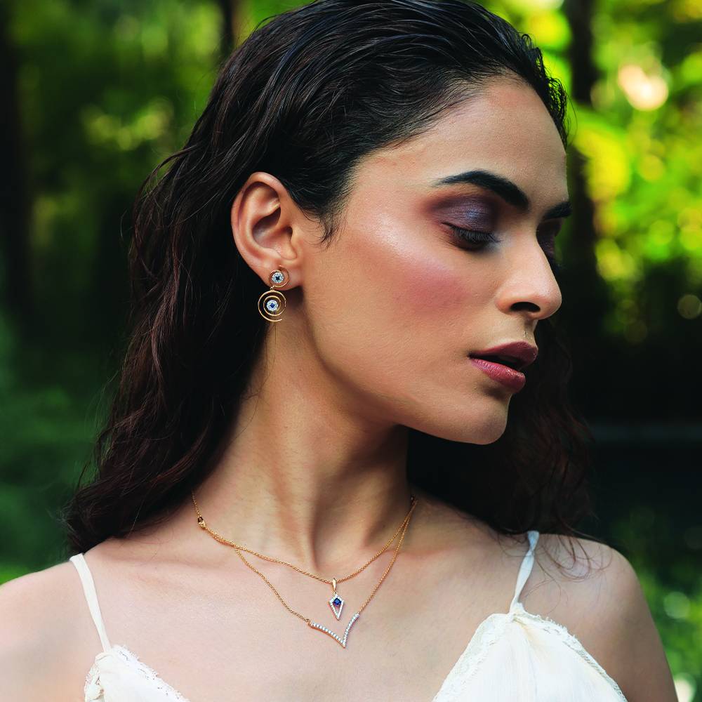 Evil Eye Elixir - Lab Diamond Drop Earrings : LLER0109