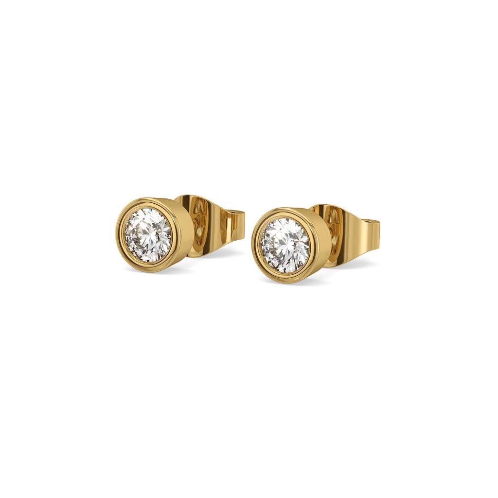0.54Ct Lab Grown Diamond Earring In 18Kt Gold Vermeil : LLER0170
