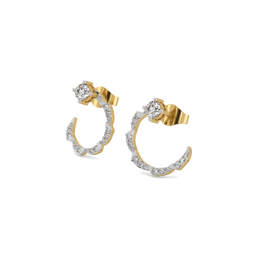 Stellar Shine ÂÃÃ¬ Lab Diamond Solitaire Hoop Earrings : LLER0177