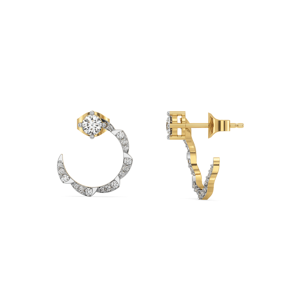 Stellar Shine ÂÃÃ¬ Lab Diamond Solitaire Hoop Earrings : LLER0177