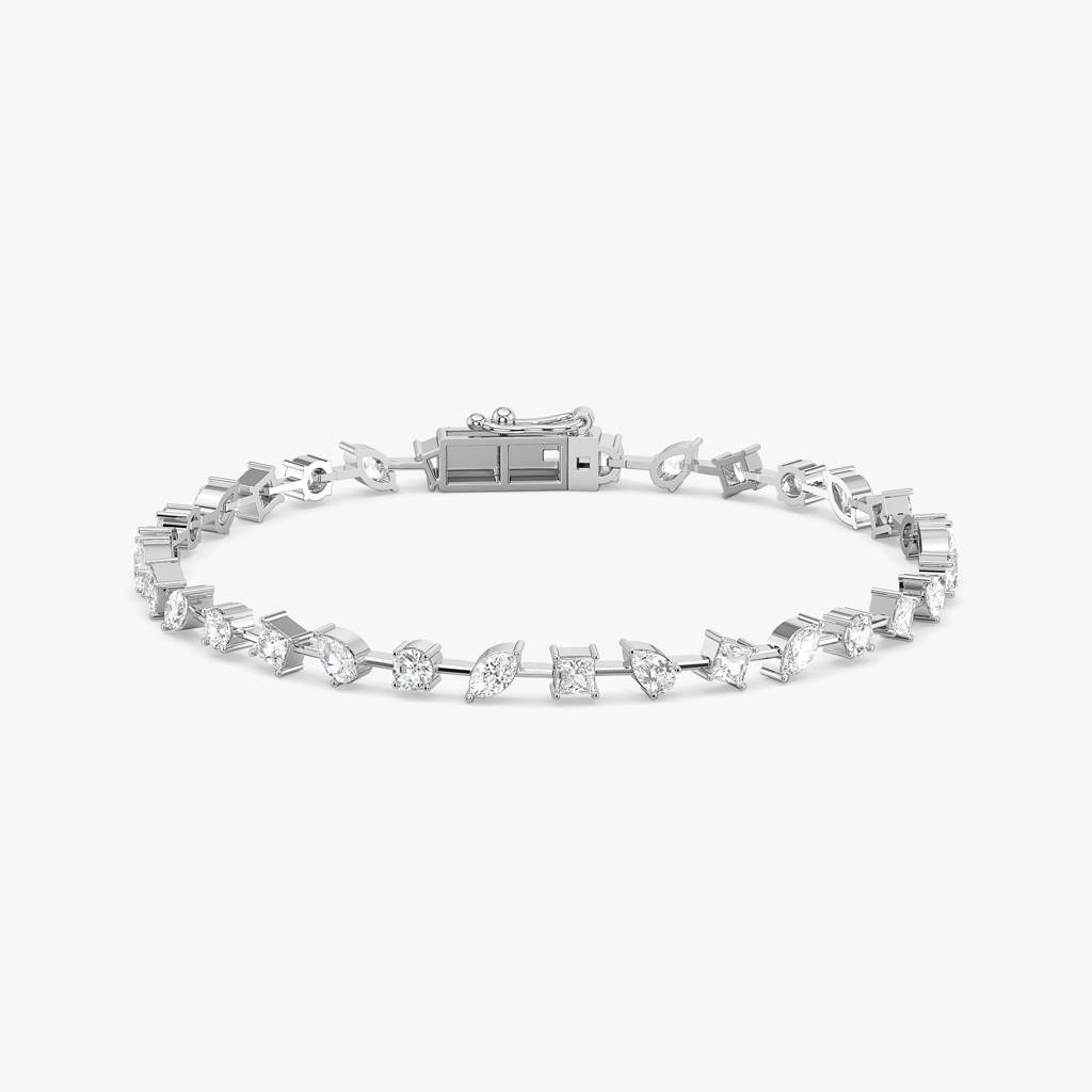 Diamond Cosmos - Pure Gold Lab Diamond Tennis Bracelet : LLGCC101BR