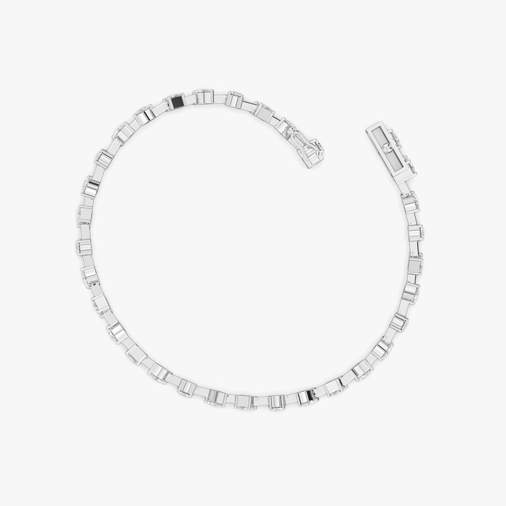 Diamond Cosmos - Pure Gold Lab Diamond Tennis Bracelet : LLGCC101BR