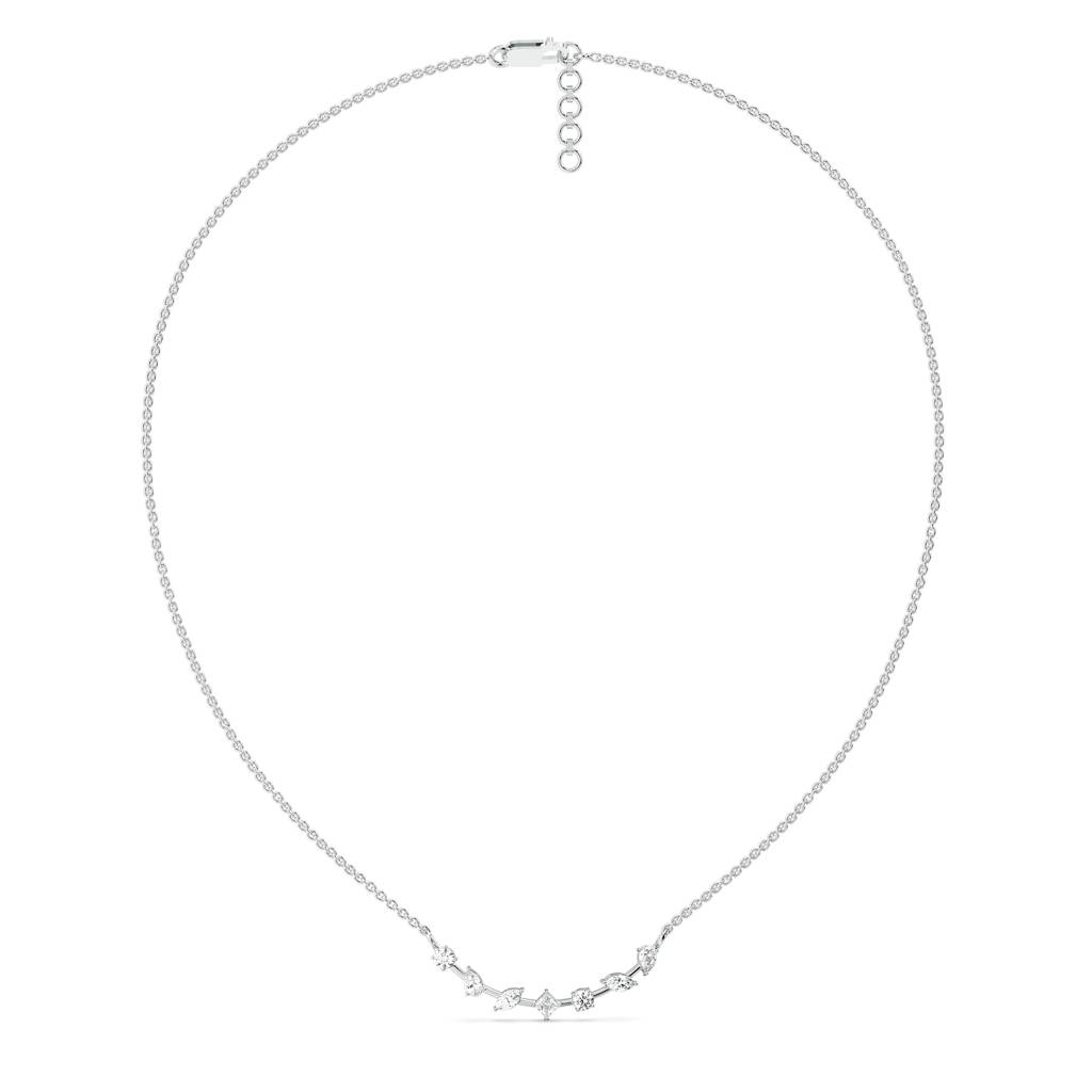 Diamond Cosmos - Pure Gold Lab Diamond Necklace : LLGCC101NK