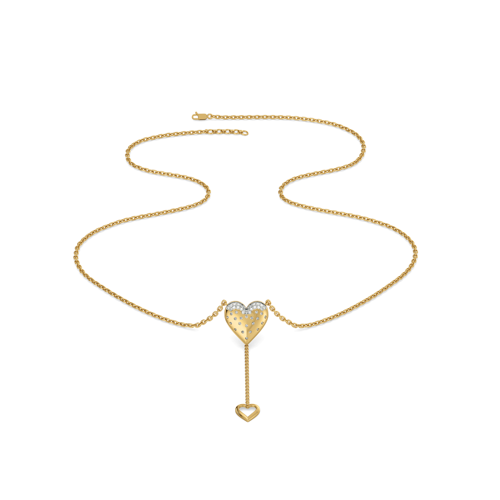 Promise Heart - Lab Diamond Pendant Necklace : LLNK0136