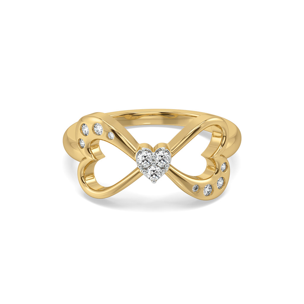 Heart Unfold - Lab Diamond Ring : LLRG0160