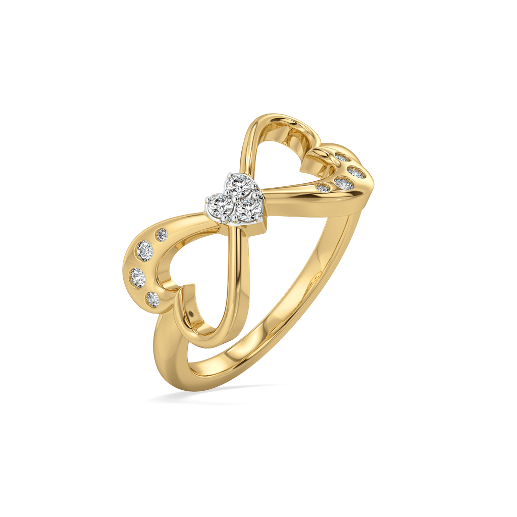 Heart Unfold - Lab Diamond Ring : LLRG0160