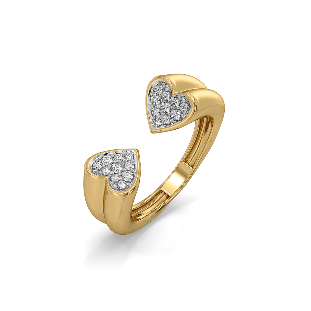 Timeless Loop - Lab Diamond Heart Ring : LLRG0161
