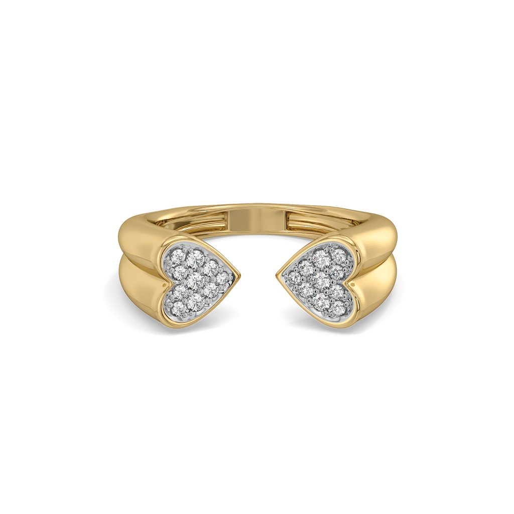Timeless Loop - Lab Diamond Heart Ring : LLRG0161