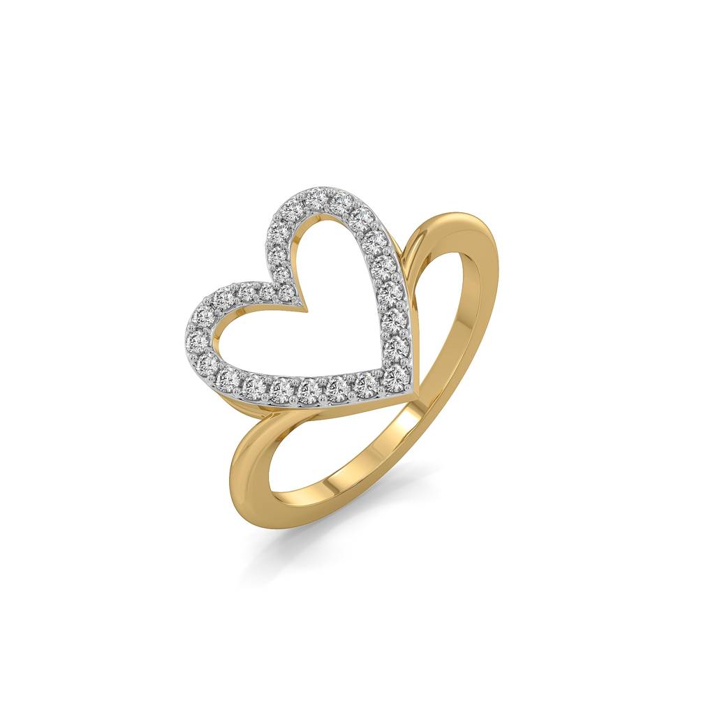 Heart 0.25Ct Lab Grown Diamond Ring : LLRG0162