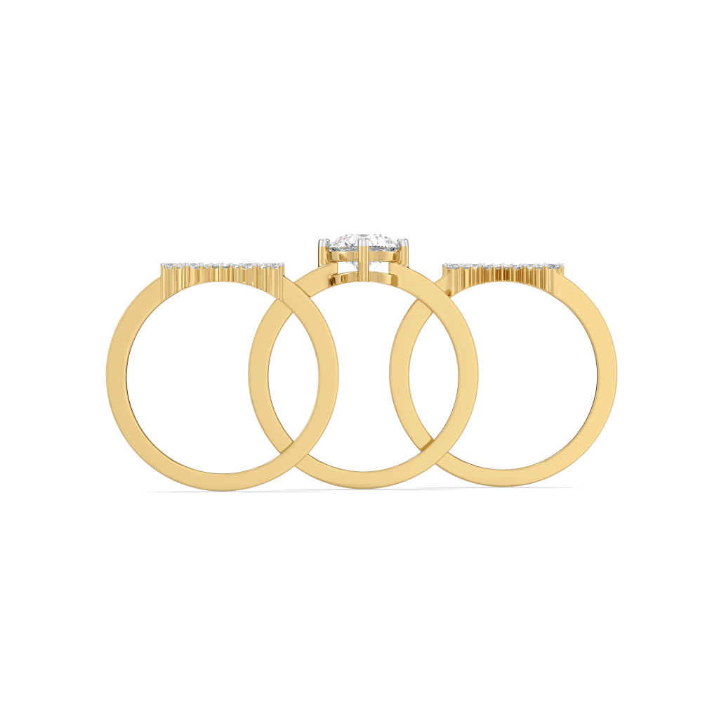 Day Bloom - Lab Diamond Stackable Solitaire Ring : LLRG0163