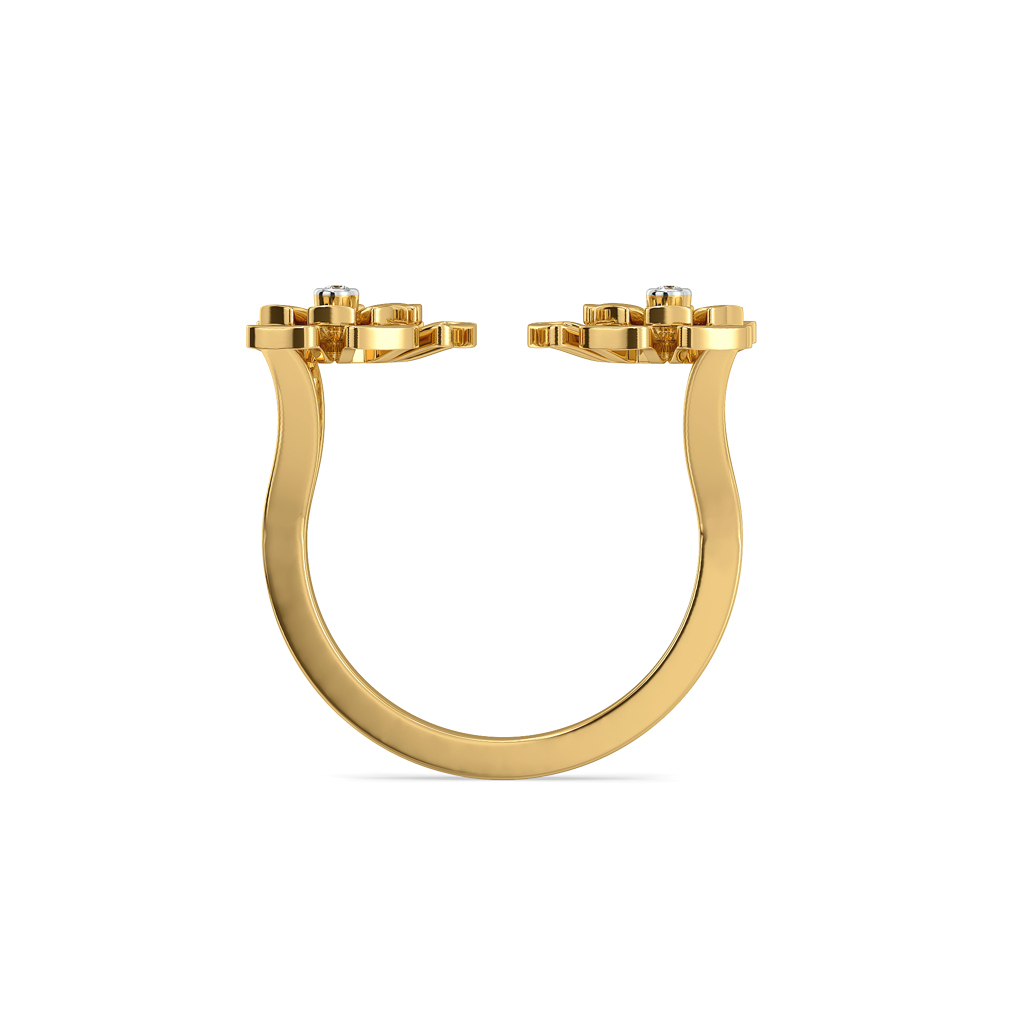 Golden Edge - Lab Diamond Open-Top Ring : LLRG0168