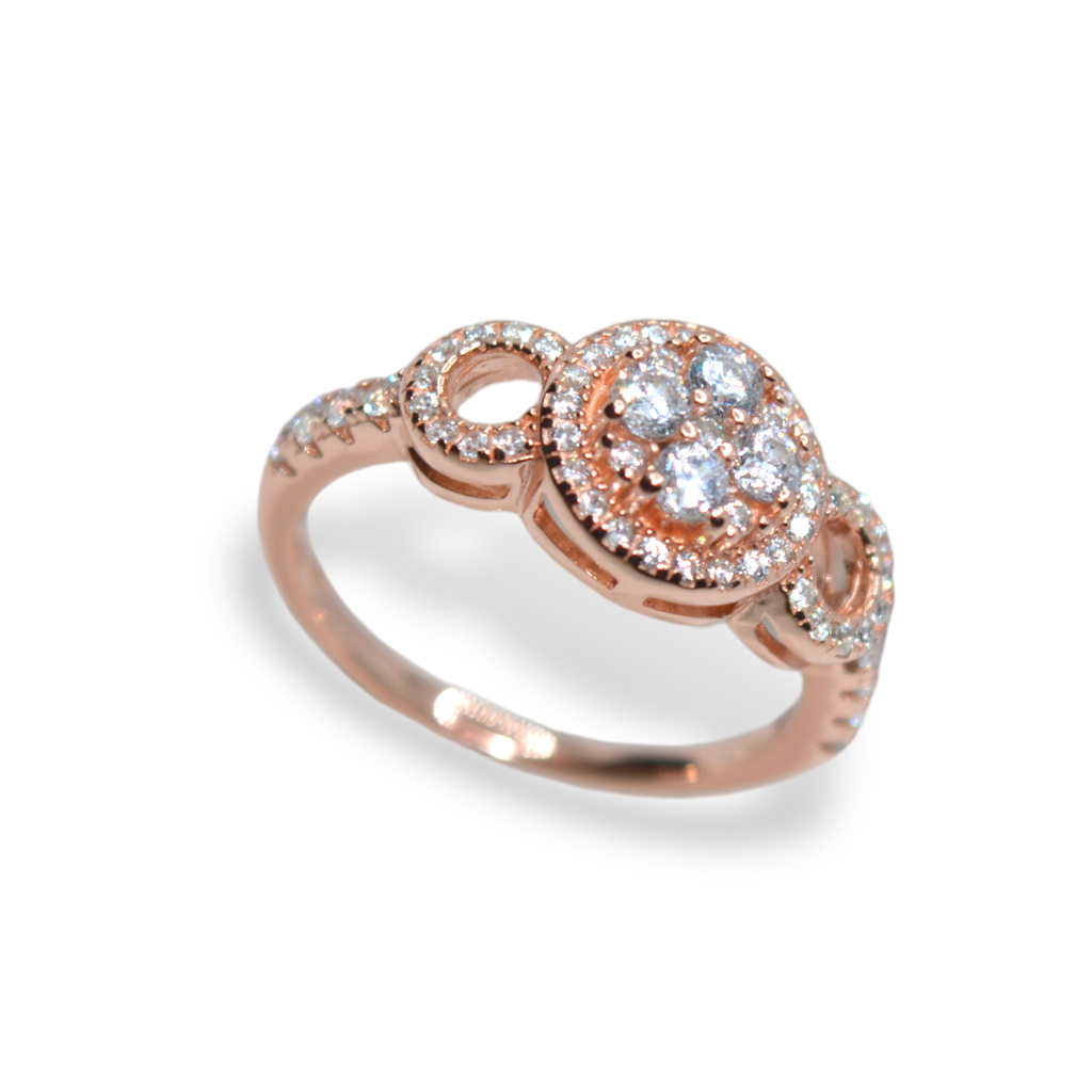 Rose Gold Sparkler Ring : LVD620