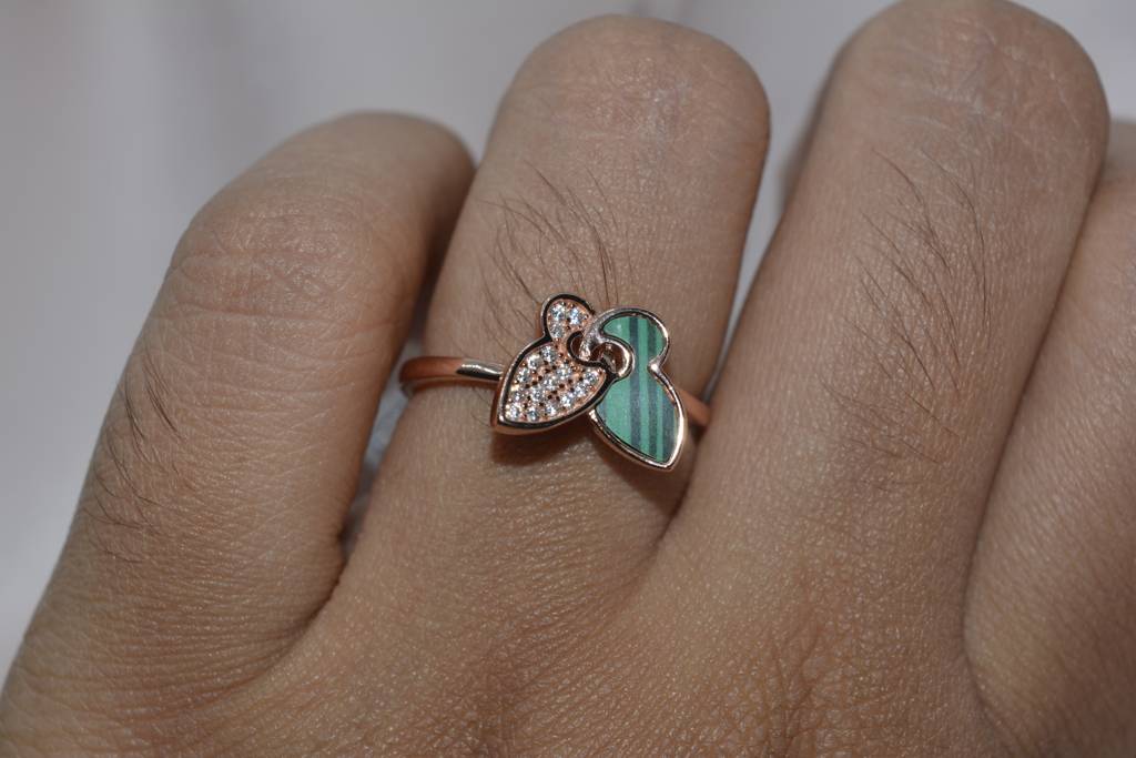 Enchanted Emerald Butterfly Ring : LVD474