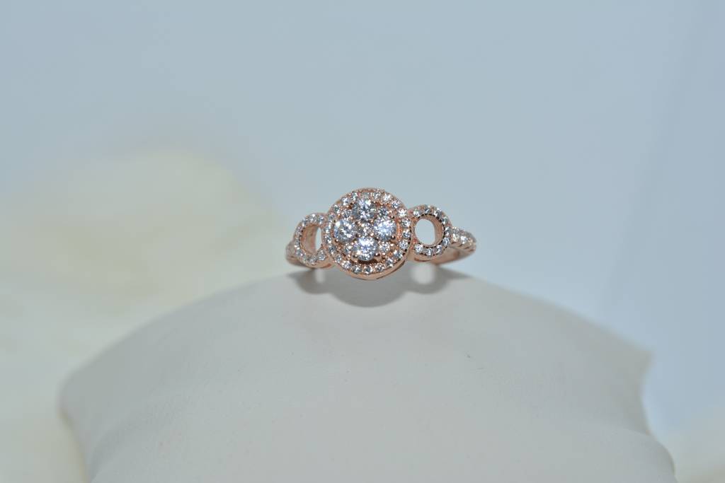 Rose Gold Sparkler Ring : LVD620