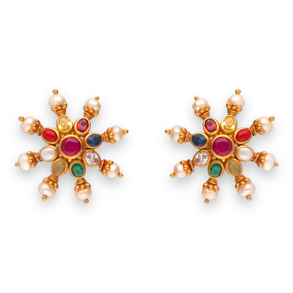 Starlight Navrathna Earrings : LVET01