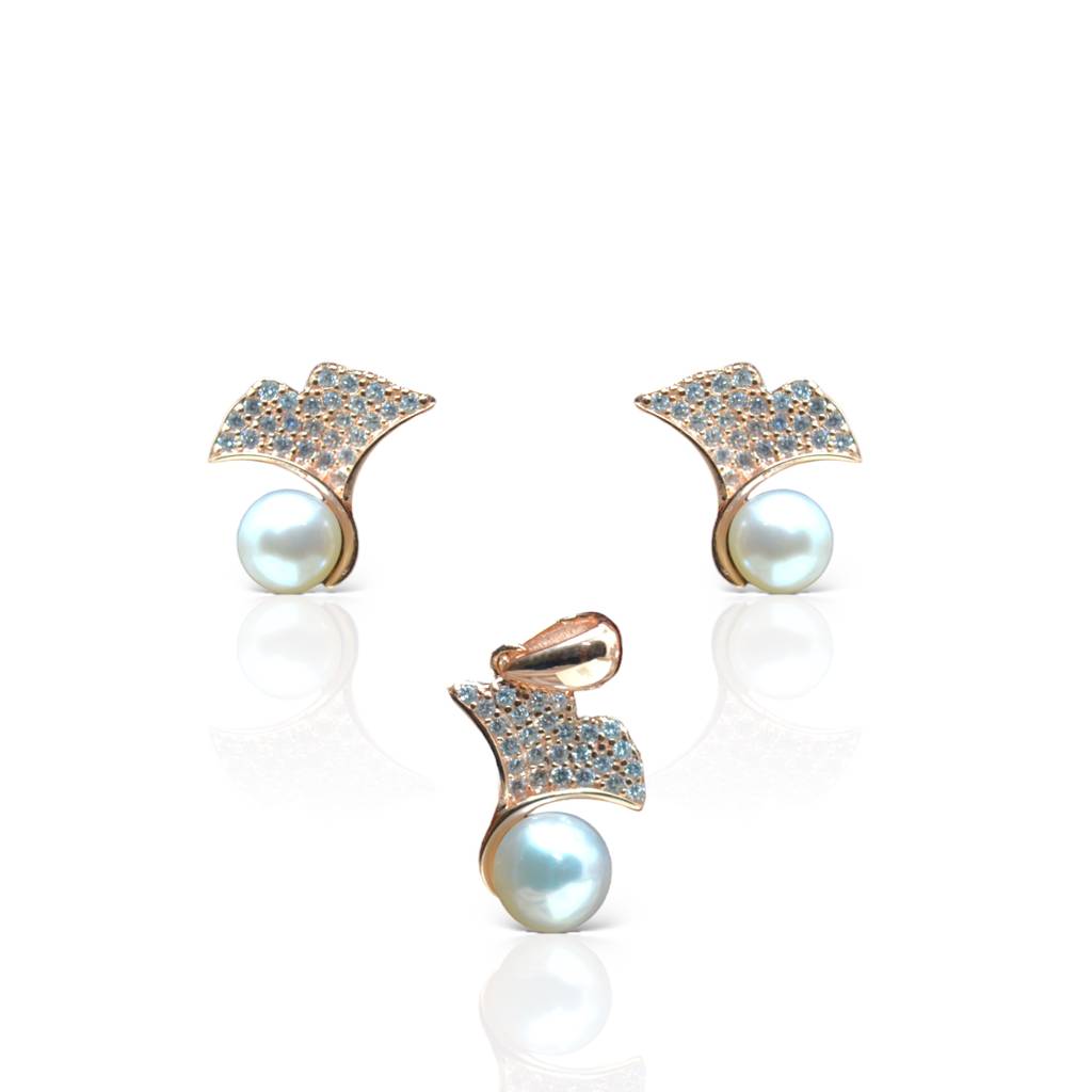 Floral Pearl Pendat Set : lvet285