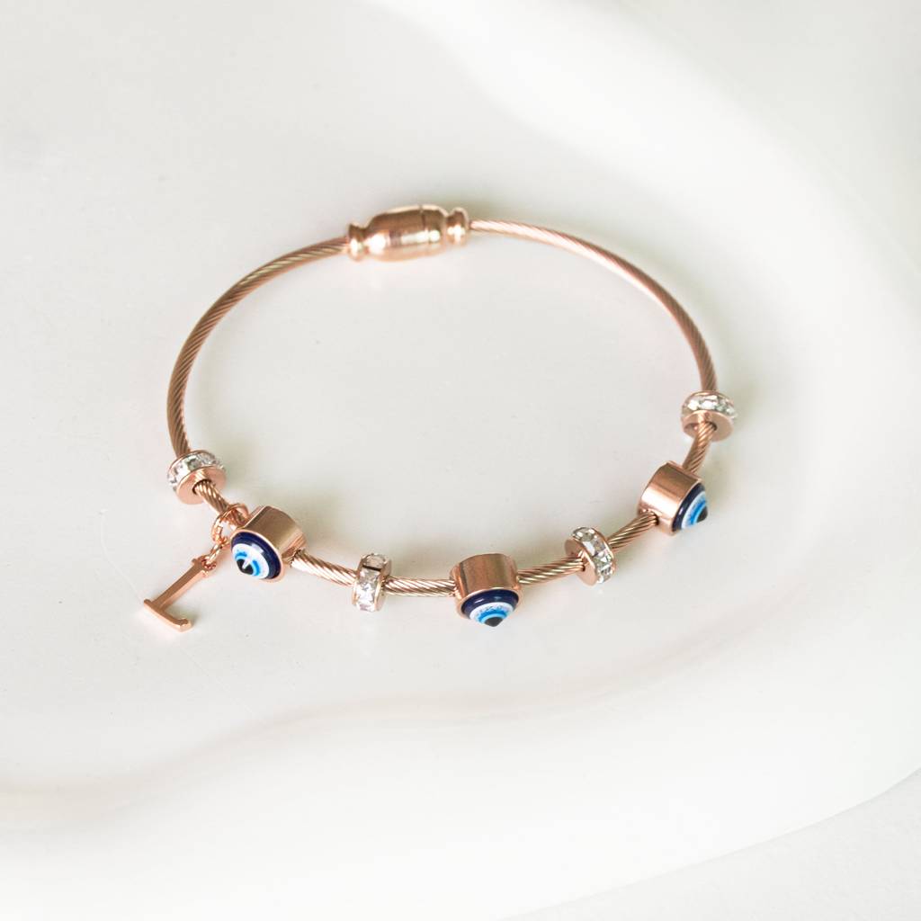 Classic-Evil-Eye-With-Personalized-Initial : BGR267K