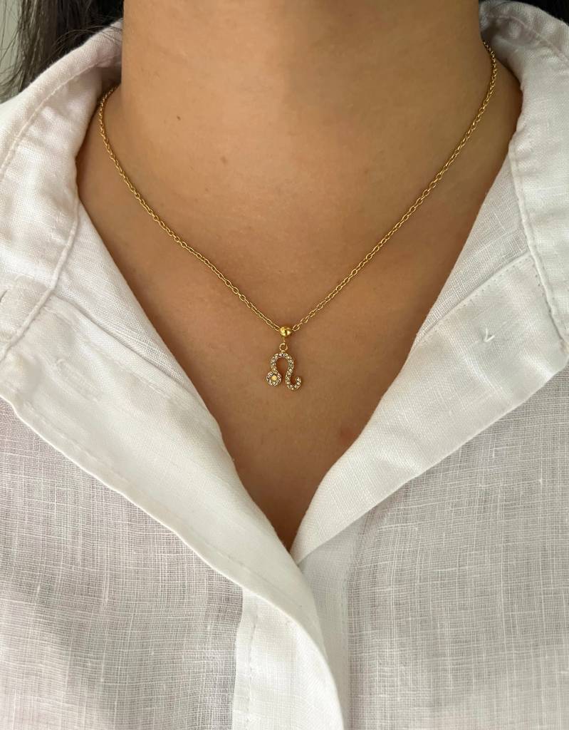 18K Gold Plated Zodiac Sign Necklace : N86G