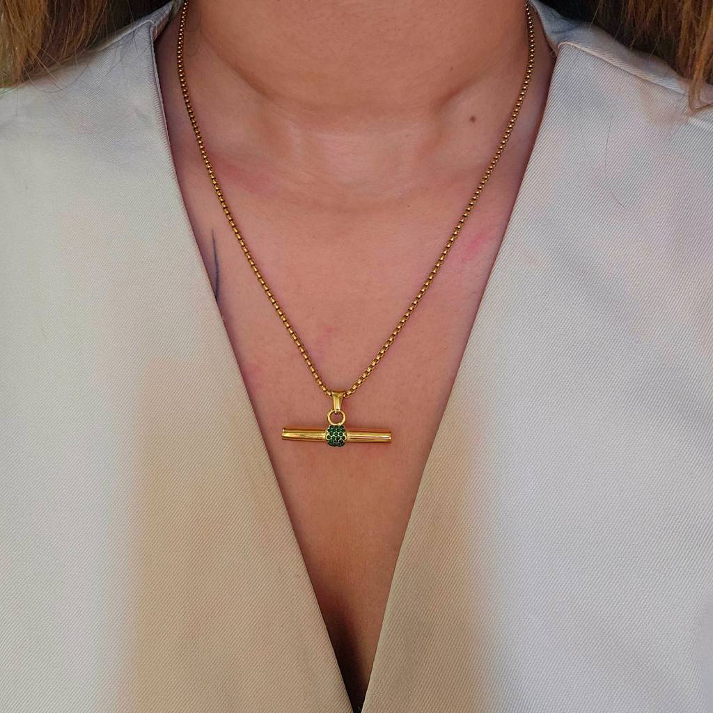 Lulu Gold Plated Necklace : TAA-9791133679894-NECKLACE