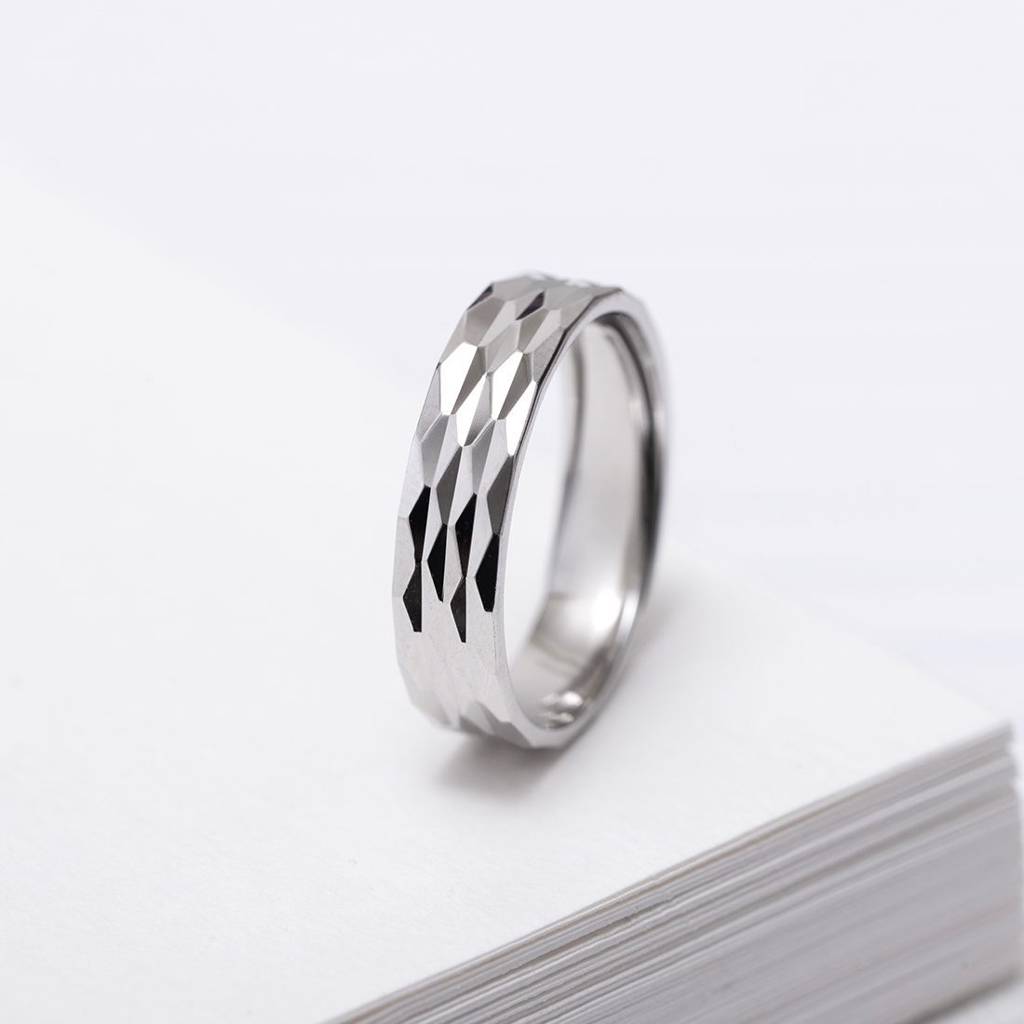 925 Pure Silver Rhodium Plated Abstract Ring Sterling Silver Silver