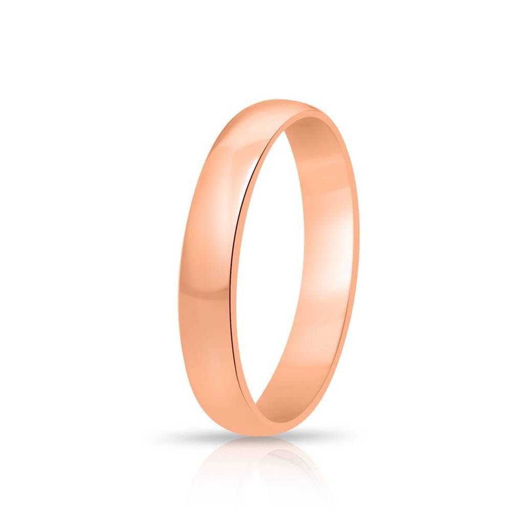 Minimal Rose Gold Plated 925 Sterling Silver Men'S Ring : M-RNG-40377-8-RG