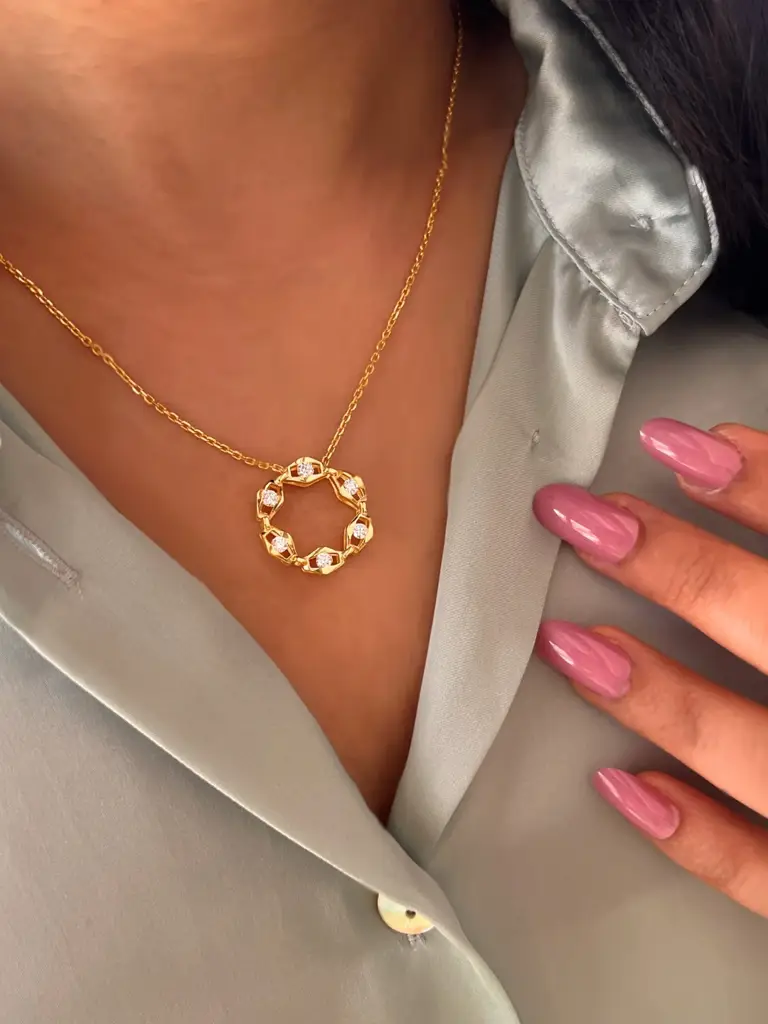 Lynq Necklace - 24K Gold Micron Plating : M7PT1-Y