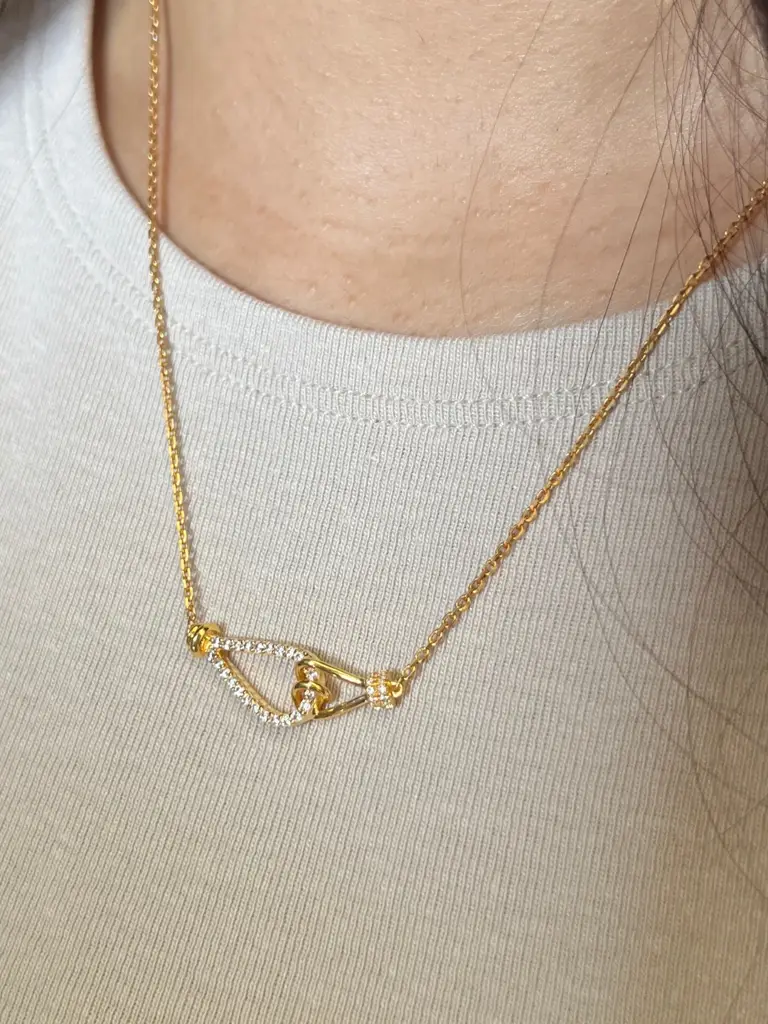 Entwine Necklace - 24K Gold Micron Plating : M7PT2-Y