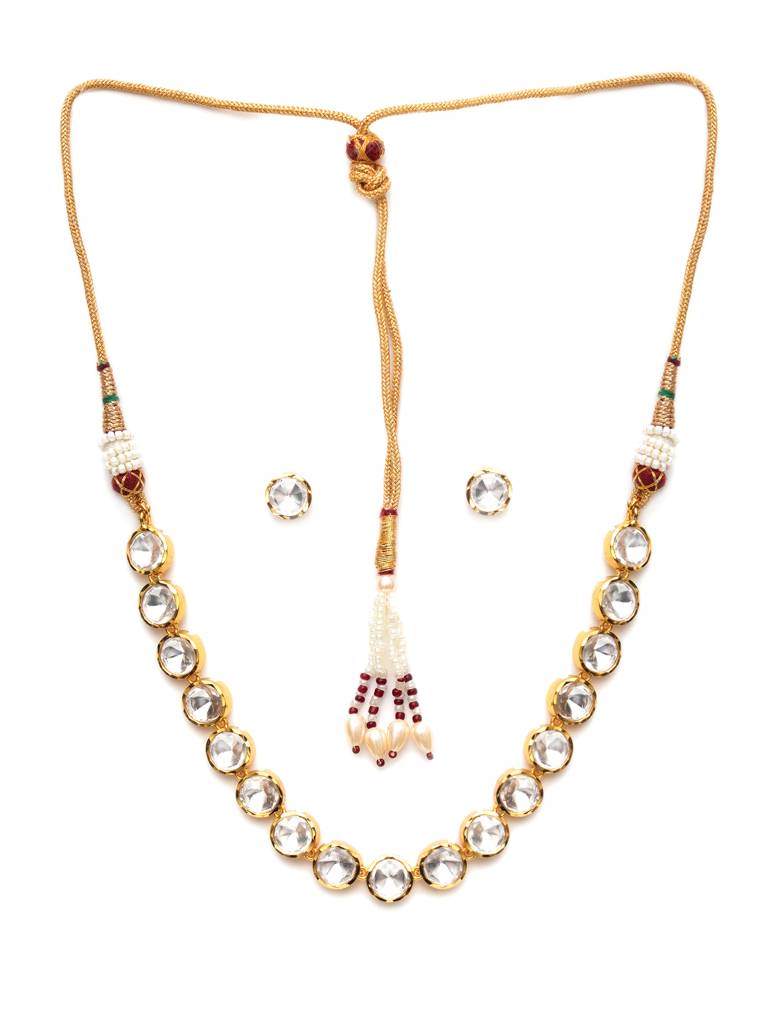 Round Kundan Choker With Studs : RRA23-11