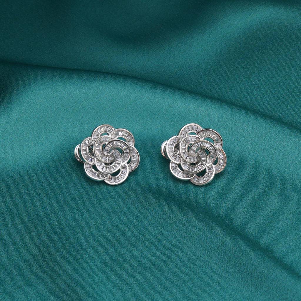 Flower Diamond Earrings : RSA23-24