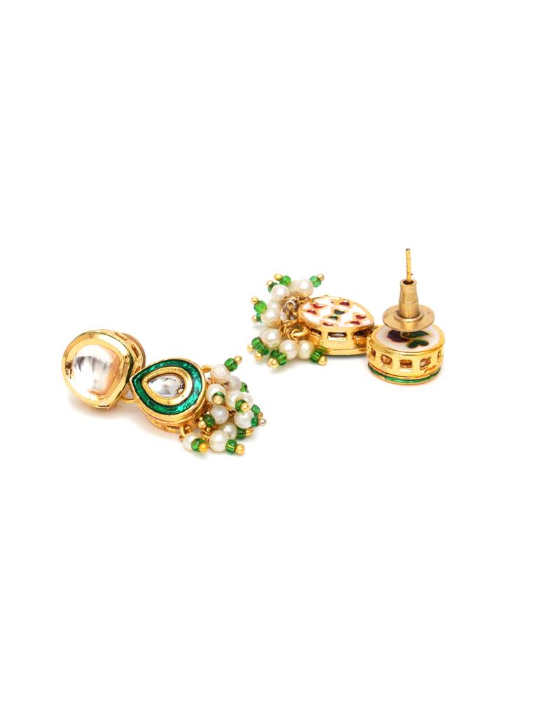 Dual Kundan Stone With Earrings : RRA23-32