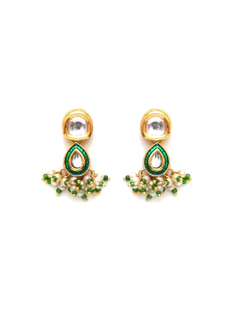 Dual Kundan Stone With Earrings : RRA23-32