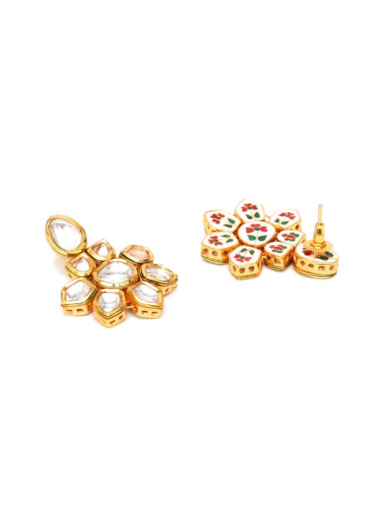 Kundan Flower Earrings : RRA23-28