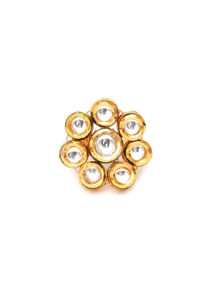 Kundan Flower Ring : RRA23-76