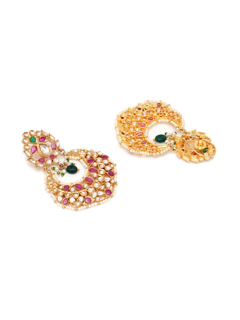 Kundan Chand Earrings : RRA23-22