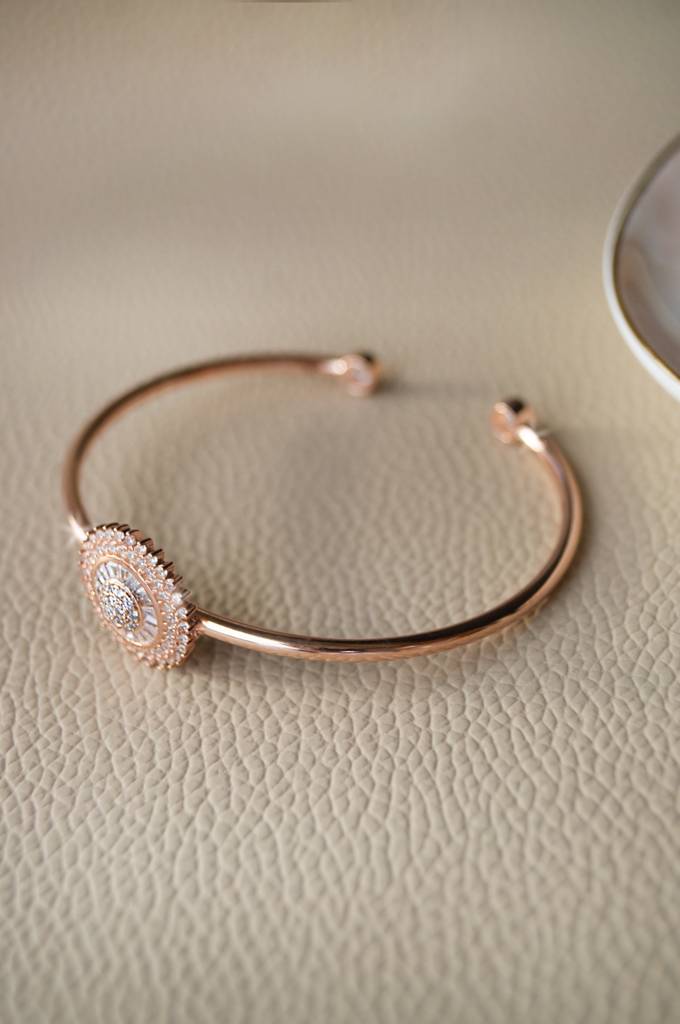 Shine With Me Rose Gold Plated Sterling Silver Adjustable Bracelet : MCRBO261D512
