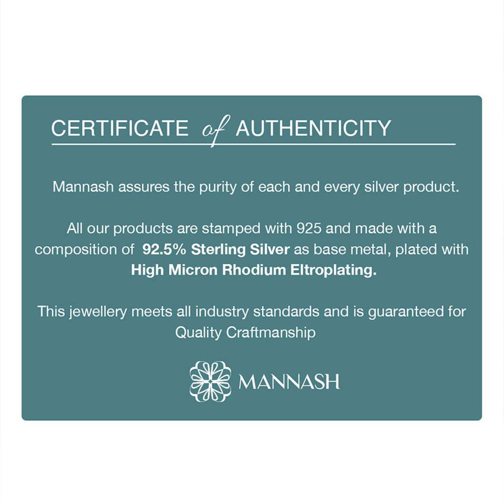 Mannash Triangular Flower Rose Gold Plated Sterling Silver Stud Earrings : MCRES573D1349