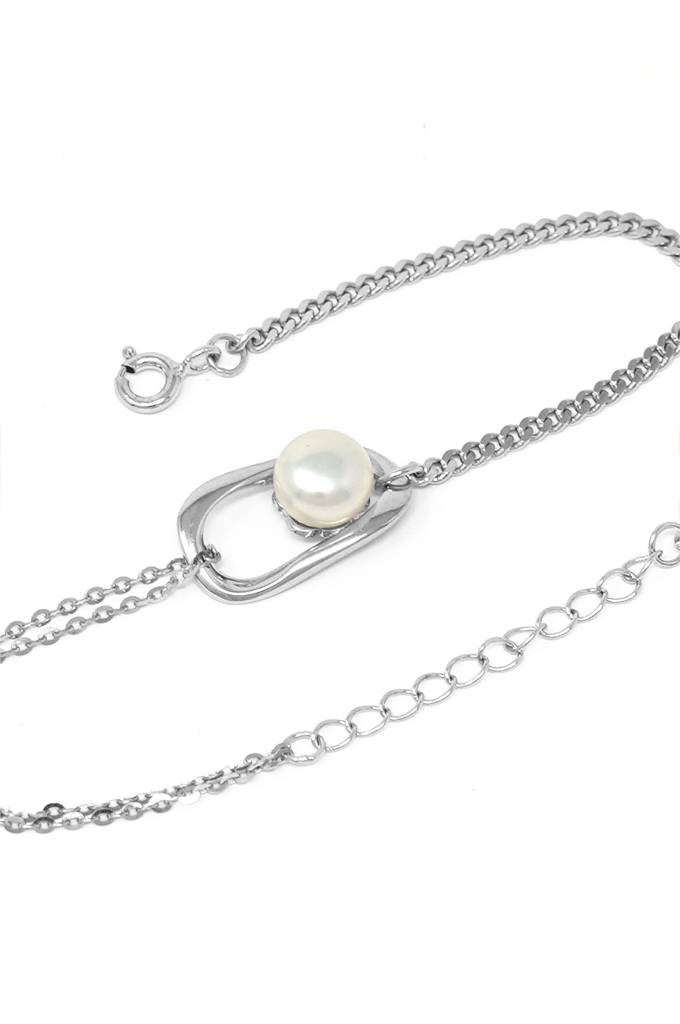 Joy Of Dance Pearl Sterling Silver Chain Bracelet : MCSBC433D1000