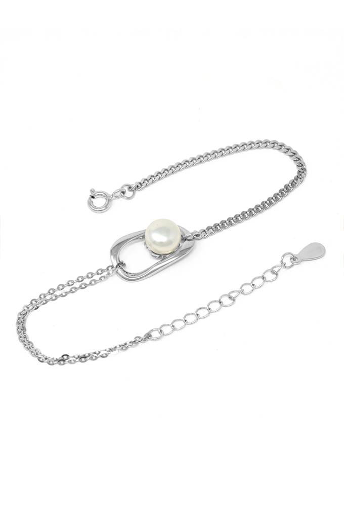 Joy Of Dance Pearl Sterling Silver Chain Bracelet : MCSBC433D1000