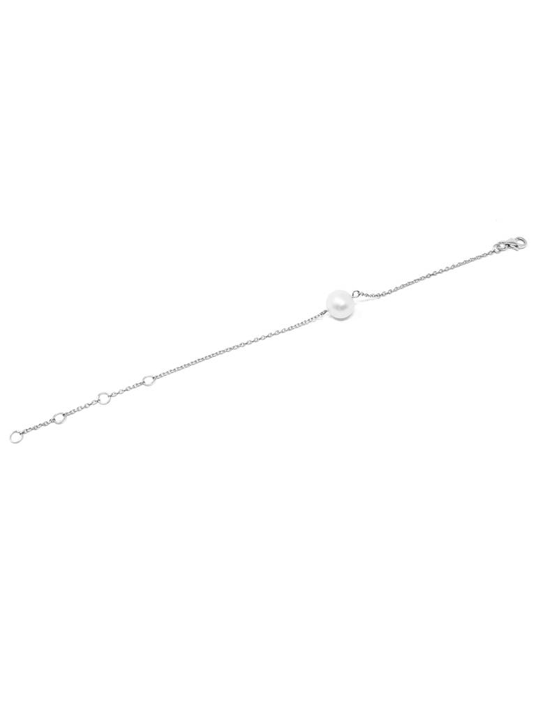 Carry Me Everywhere Pearl Blush Sterling Silver Chain Bracelet : MCSBC82D136