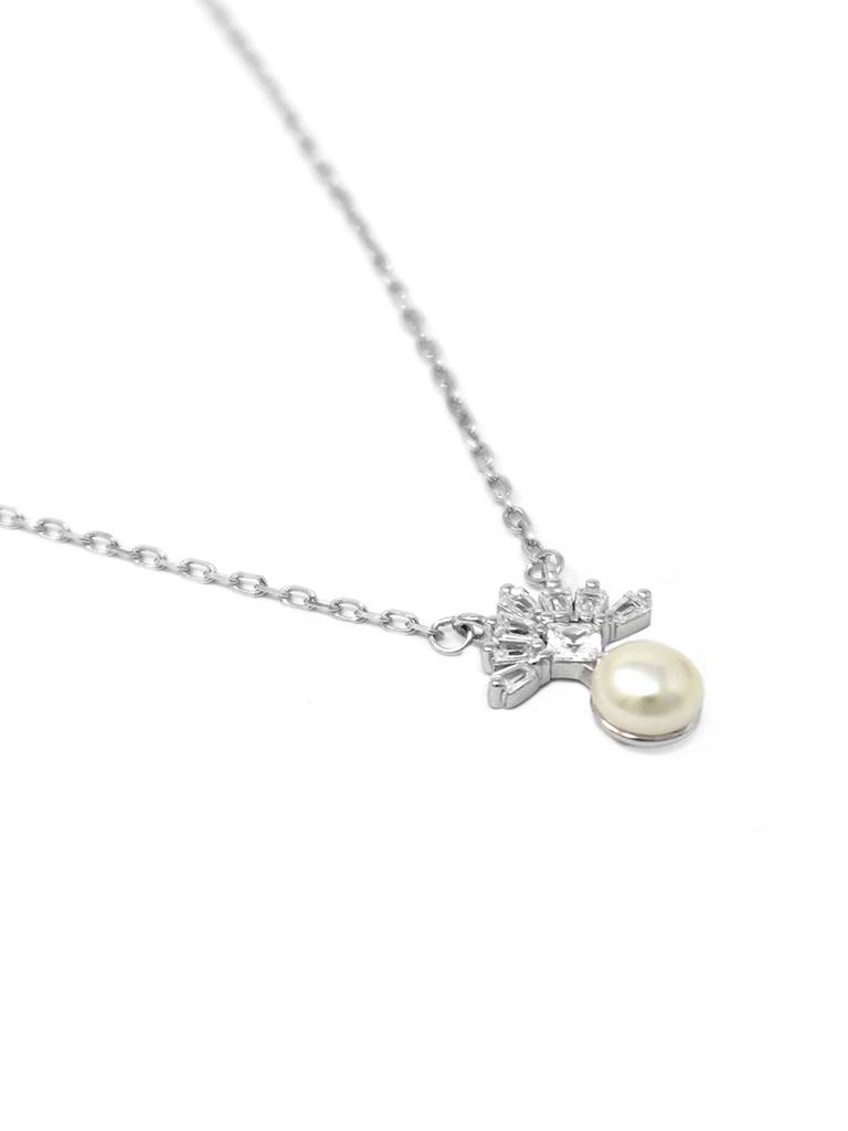 Mannash Pearly Fireworks Sterling Silver Chain Necklace : MCSN726D1716