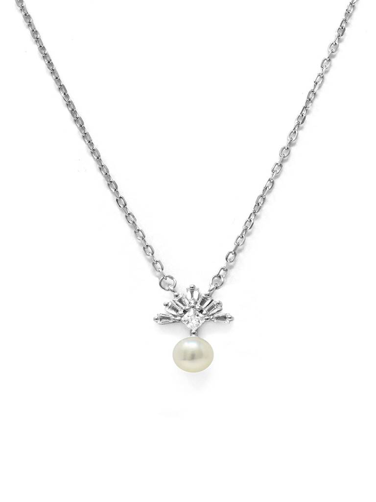 Mannash Pearly Fireworks Sterling Silver Chain Necklace : MCSN726D1716