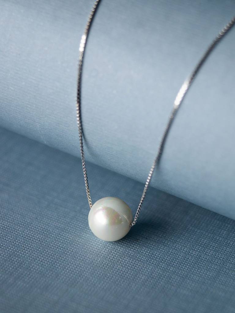Classic Pearl Statement Sterling Silver Necklace : MCSNCP210D429