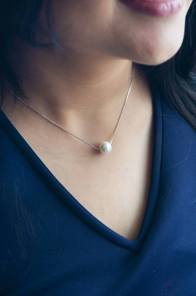Classic Pearl Statement Sterling Silver Necklace : MCSNCP210D429