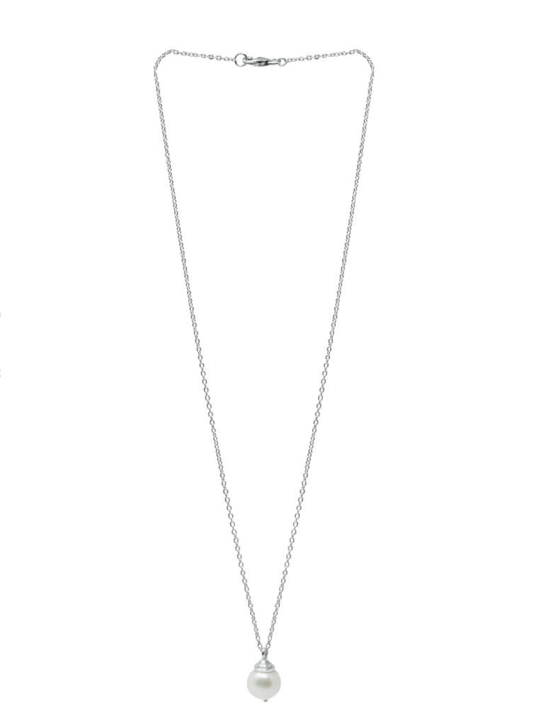 Mannash Pearl Blush Classic Sterling Silver Pendant Necklace : MCSNCP86D146