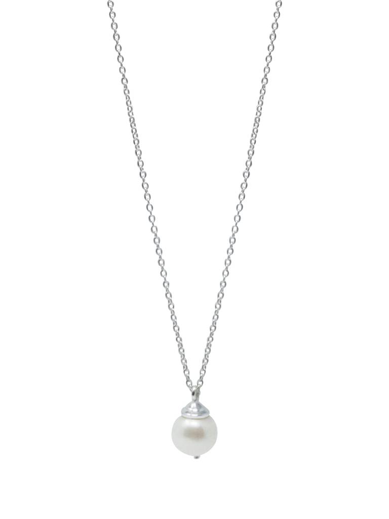 Mannash Pearl Blush Classic Sterling Silver Pendant Necklace : MCSNCP86D146